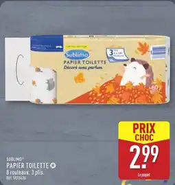 ALDI SUBLIMO Papier toilette offre