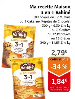 Colruyt Vahiné Ma recette Maison 3 en 1 offre