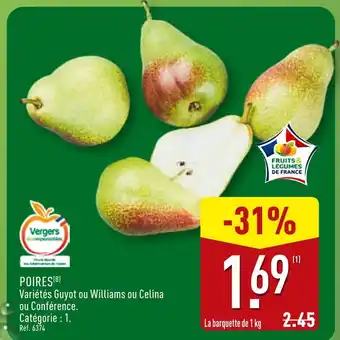 ALDI Poires offre