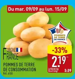 ALDI Pommes de terre de consommation offre