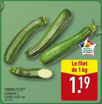 ALDI Courgettes offre