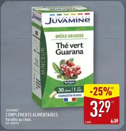 ALDI JUVAMINE Thé vert Guarana offre