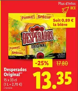 Lidl Desperados Desperados Original offre