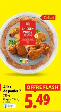 Lidl Chef Select Ailes de poulet offre
