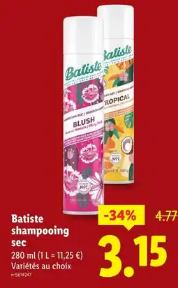 Lidl Batiste Shampooing sec Blush offre