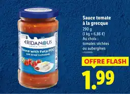 Lidl ERIDANOUS Sauce tomate à la grecque offre