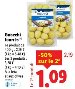 Lidl ERIDANOUS Gnocchi fourrés offre