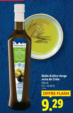 Lidl Eridanous Huile d'olive vierge extra de Crète offre