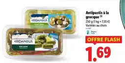Lidl Eridanous - antipastis à la grecque offre