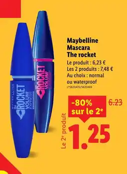 Lidl Maybelline Mascara The rocket offre