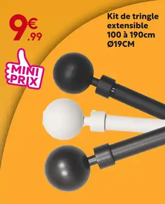 Maxi Bazar Kit de tringle extensible offre