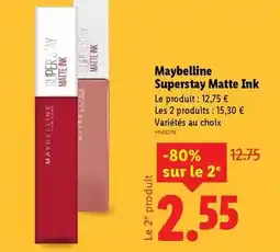 Lidl Maybelline - superstay matte ink offre