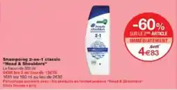 Monoprix Head & shoulders - shampoing 2 on-1 classic offre