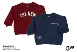 Zeeman Philadelphia - sweat bébé offre