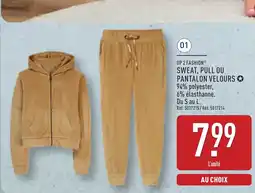 ALDI UP 2 FASHION Sweat, pull ou pantalon velours offre