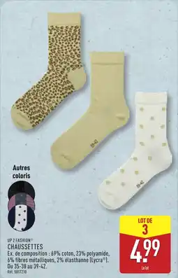 ALDI vUP 2 FASHION Chaussettes offre