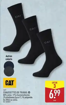 ALDI CAT Chaussettes de travail offre