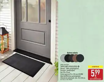 ALDI HOME CREATION Tapis anti-poussière offre