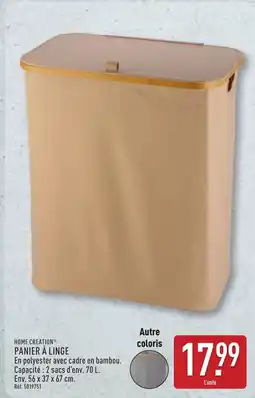 ALDI HOME CREATION Panier à linge offre