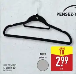 ALDI HOME CREATION Cintres offre
