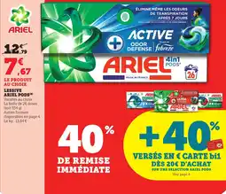 Bi1 Lessive ariel pods offre