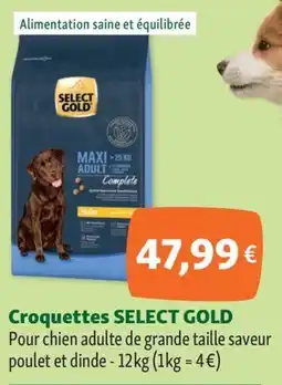 Maxi Zoo SELECT GOLD Croquettes offre