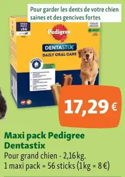 Maxi Zoo DENTASTIX Maxi pack Pedigree offre