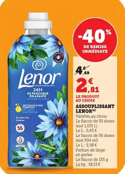 Bi1 Assouplissant lenor offre