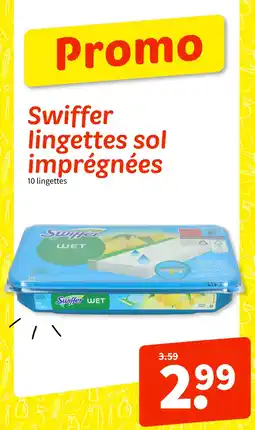 Wibra SWIFFER lingettes sol imprégnées offre