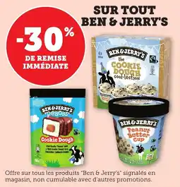 Bi1 Sur tout ben & jerry's offre
