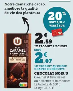 Bi1 Chocolat noir u offre