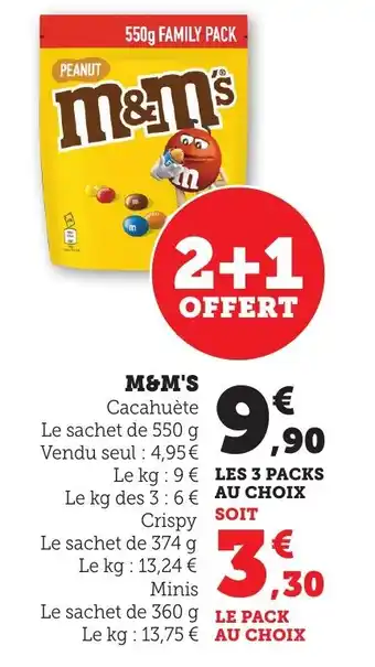 Bi1 M&m's offre