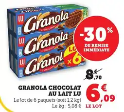 Bi1 Granola chocolat au lait lu offre