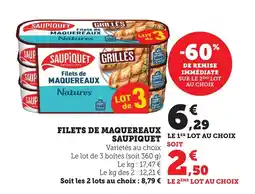 Bi1 Filets de maquereaux saupiquet offre