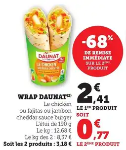 Bi1 Wrap daunat offre