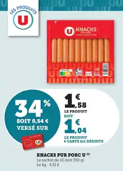 Bi1 Knacks pur porc u offre