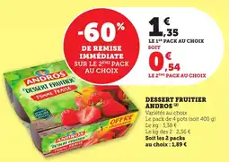 Bi1 Dessert fruitier andros offre