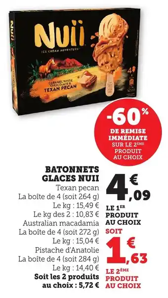 Bi1 Batonnets glaces nuii offre