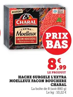 Bi1 Hache surgele l'extra moelleux facon bouchere charal offre