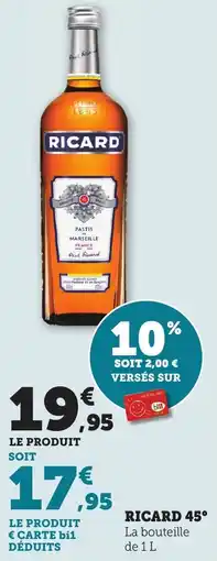 Bi1 Ricard 45° offre