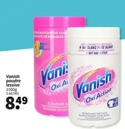 Wibra VANISH poudre lessive offre