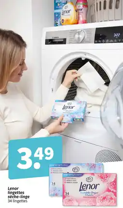 Wibra LENOR lingettes sèche-linge 34 lingettes offre