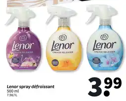 Wibra LENOR spray défroissant offre
