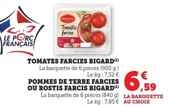 Bi1 Tomates farcies bigard offre