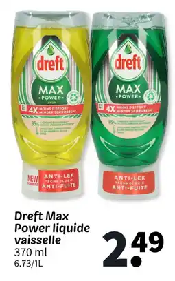 Wibra DREFT Max Power liquide vaisselle offre