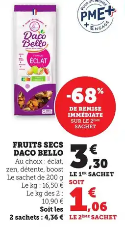 Bi1 Fruits secs daco bello offre
