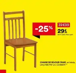 BUT Chaise de séjour craie offre