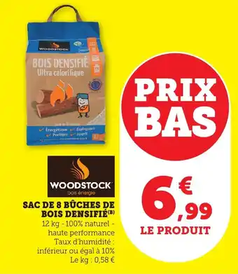 Bi1 Sac de 8 bûches de bois densifié offre