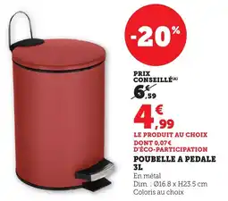 Bi1 Poubelle a pedale offre