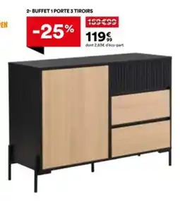 BUT Buffet 1porte 3 tiroirs offre